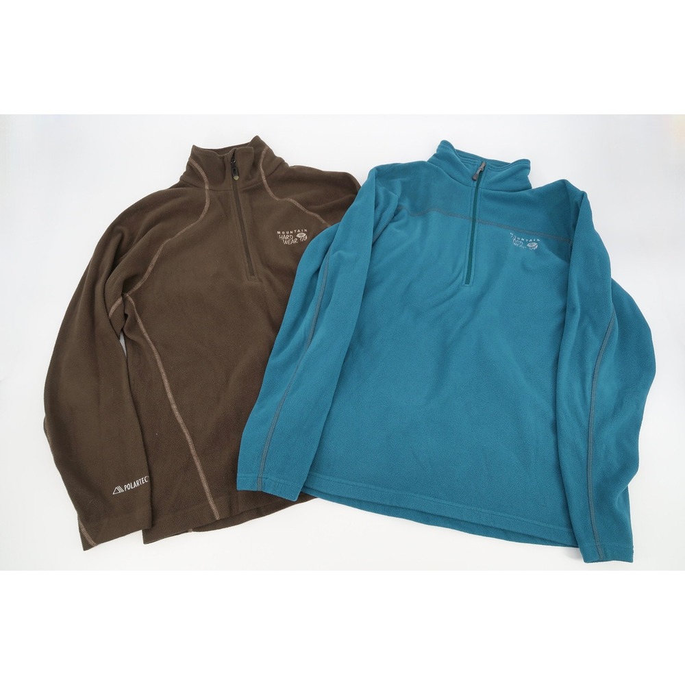 Mountain Hardwear Micro Chill Lite 1/4 Zip Mens Medium Fleece Polartec Lot of 2‎